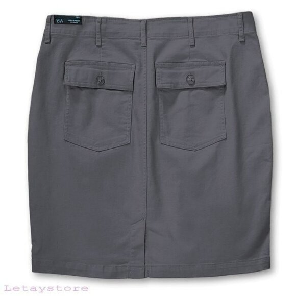 NWT Liverpool Plus Flap Pockets Utility Mini Skirt - Picture 4 of 4